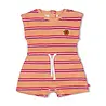 Feetje Babykleding Playsuit Badstof Streep Love Peace Aloha Perzik