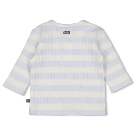 Feetje Babykleding Longsleeve Rib Streep Blue Ocean Blauw
