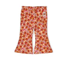 Feetje Babykleding Flare Broek Love Peace Aloha Perzik