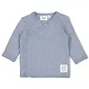 Feetje Babykleding Overslagshirt Rib Blue Ocean Blauw melange