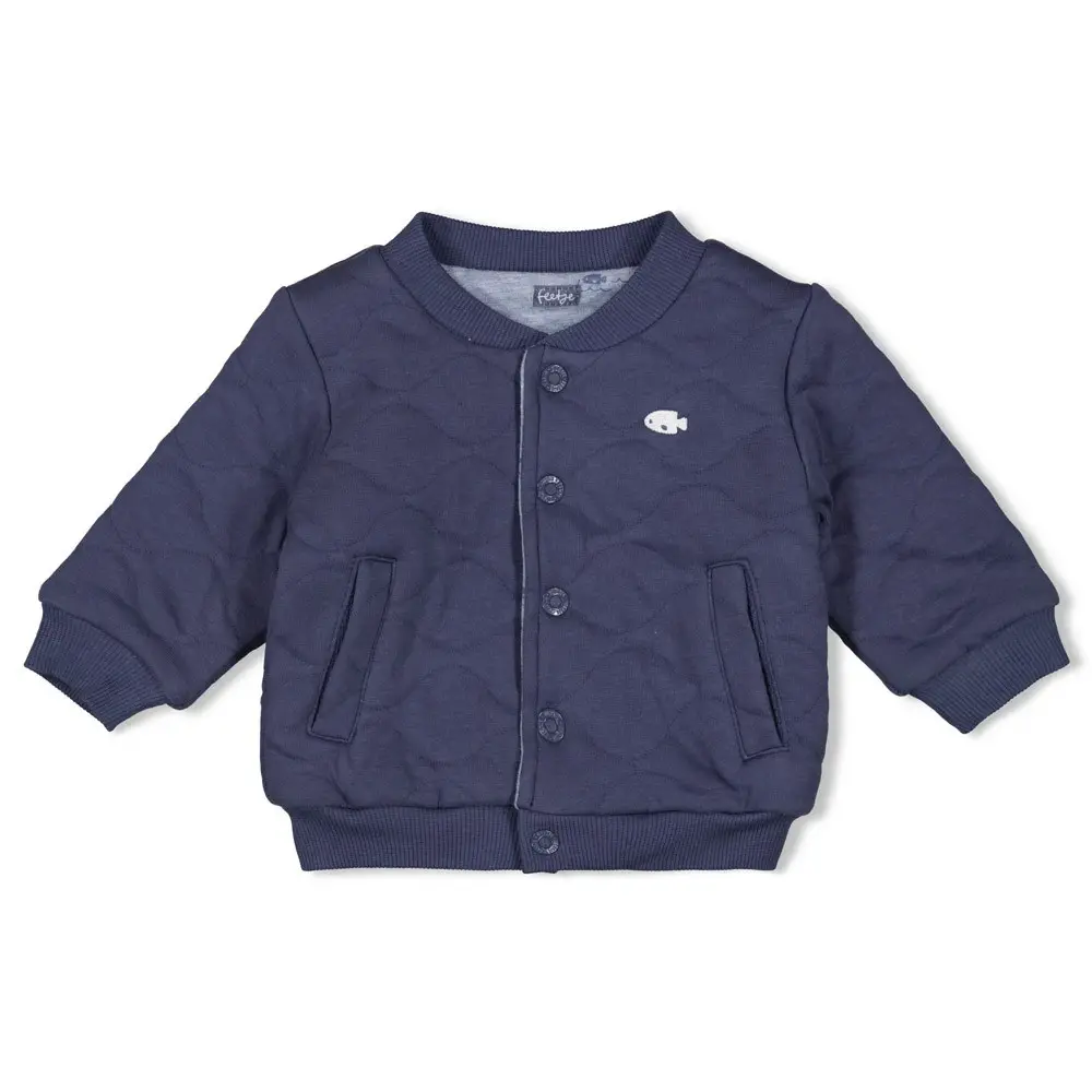 Feetje Babykleding Omkeerbaar Bomberjack Blue Ocean Indigo