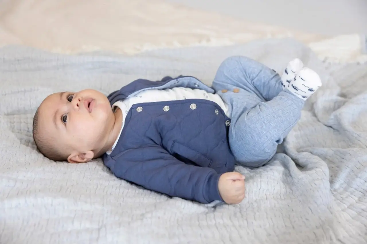 Feetje Babykleding Omkeerbaar Bomberjack Blue Ocean Indigo