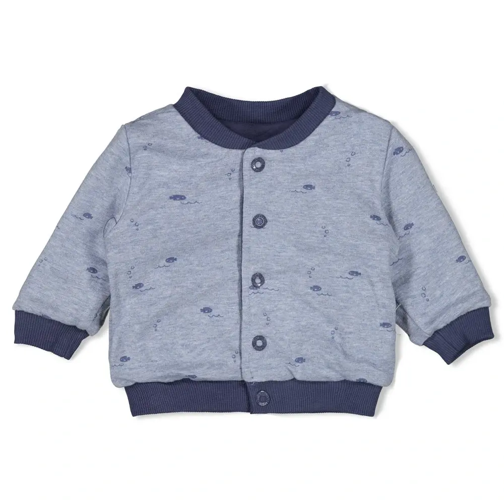 Feetje Babykleding Omkeerbaar Bomberjack Blue Ocean Indigo