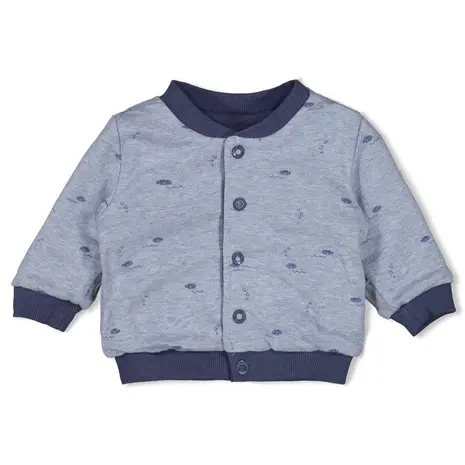 Feetje Babykleding Omkeerbaar Bomberjack Blue Ocean Indigo