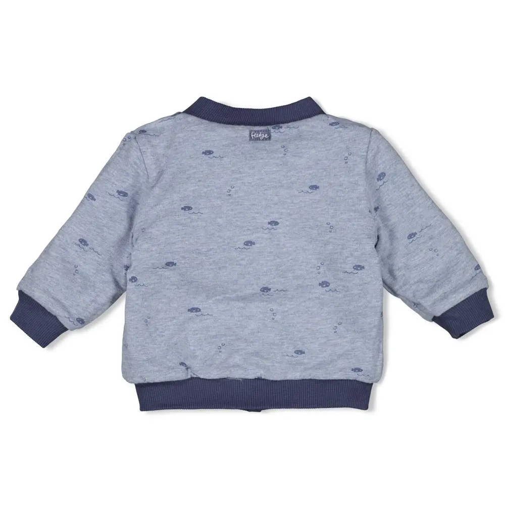 Feetje Babykleding Omkeerbaar Bomberjack Blue Ocean Indigo