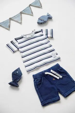 Feetje Babykleding Shirt Rib Streep Summer Denims Offwhite Feetje Babykleding Shirt Rib Streep Summer Denims Offwhite