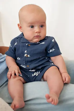 Feetje Babykleding Blouse Mousseline Summer Woven Indigo