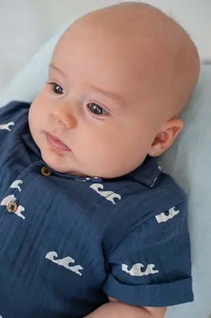 Feetje Babykleding Blouse Mousseline Summer Woven Indigo