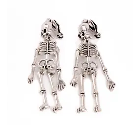 Great Pretenders Clip on Oorbellen Spooky Scary Skeleton