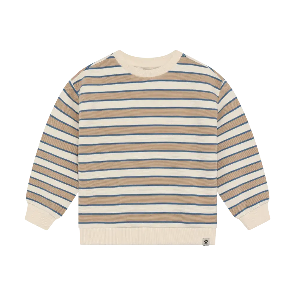 Daily7 Sweater Oversized Big Stripe Sandshell