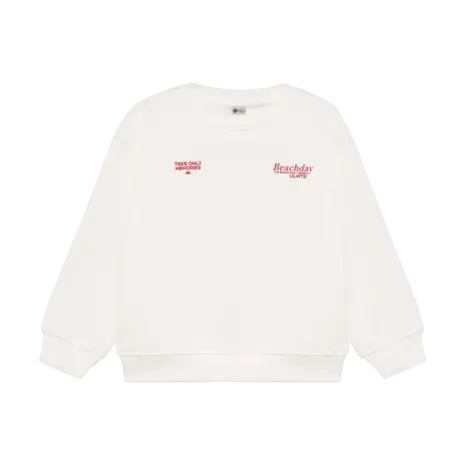 Daily7 Sweater Oversized Artwork Egret