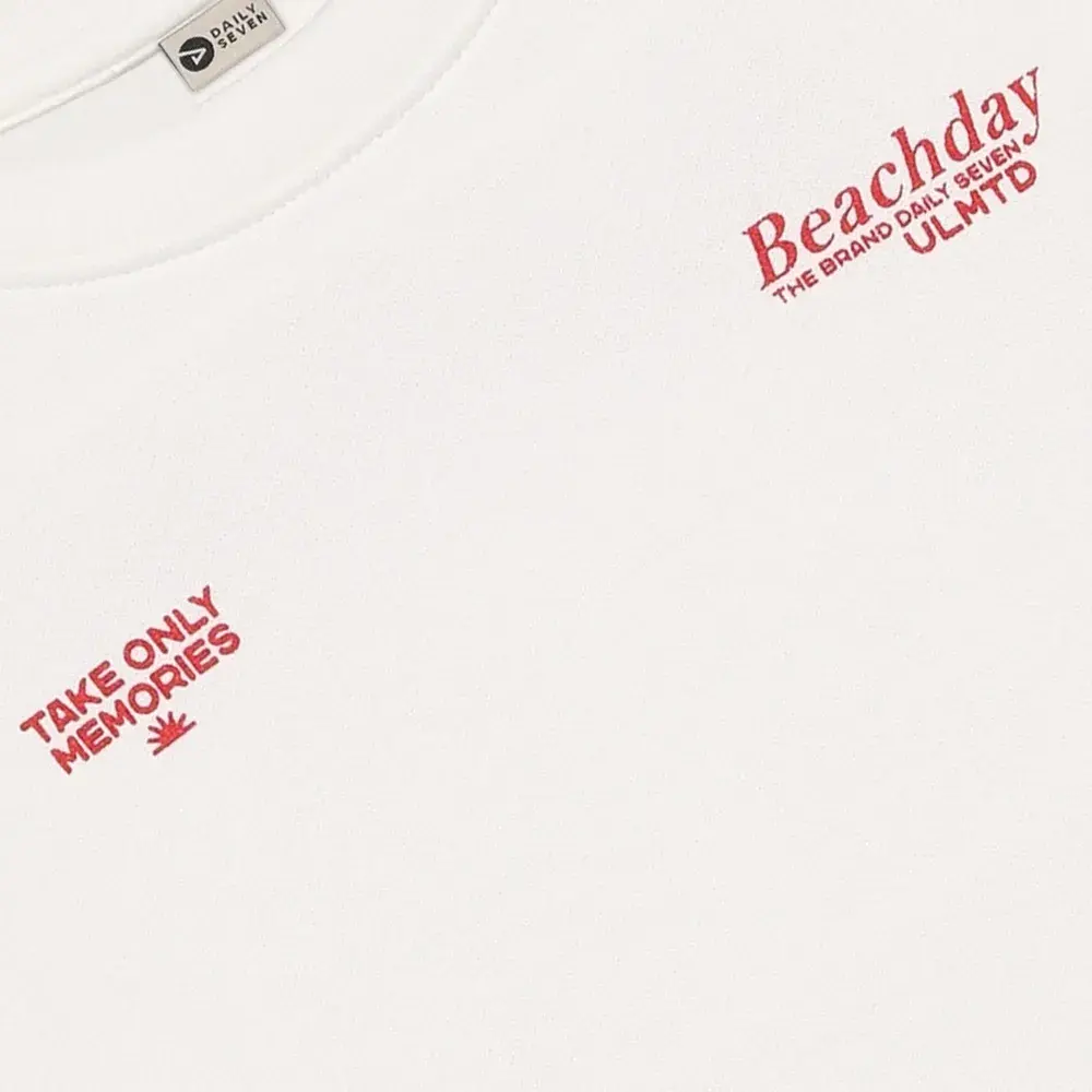 Daily7 Sweater Oversized Artwork Egret