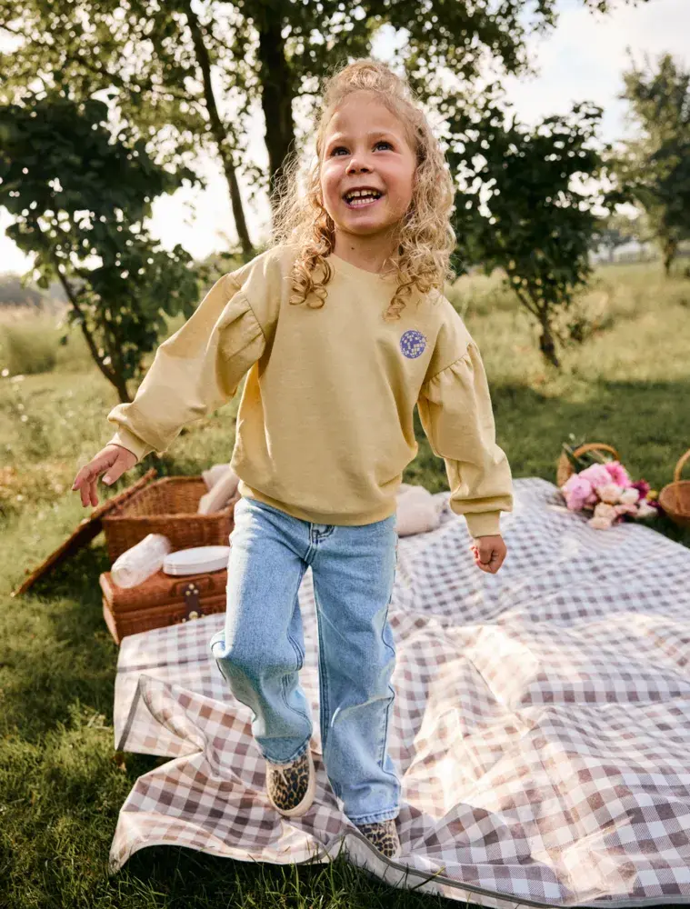 Daily7 Sweater Print Reed Yellow