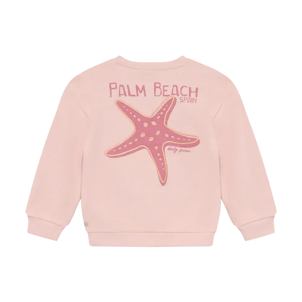 Daily7 Sweater Backprint Silver Pink