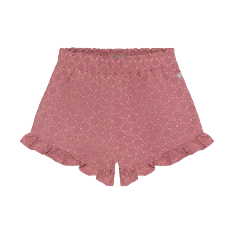 Daily7 Shorts Ruffle Broderie Heather Rose