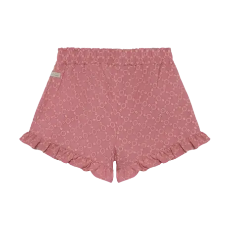 Daily7 Shorts Ruffle Broderie Heather Rose