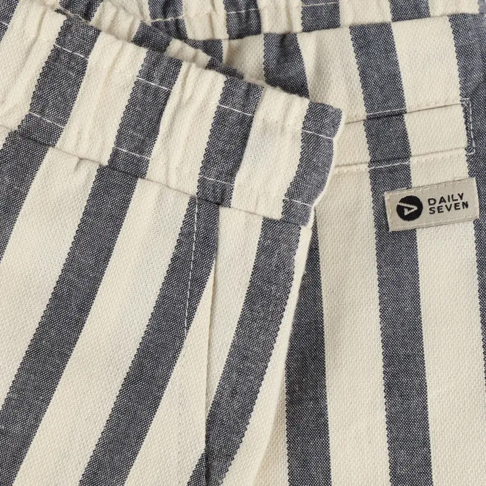 Daily7 Shorts Cotton Stripe Thunderstorm