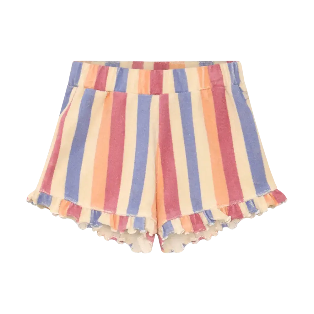 Daily7 Shorts Terry Striped Heather Rose