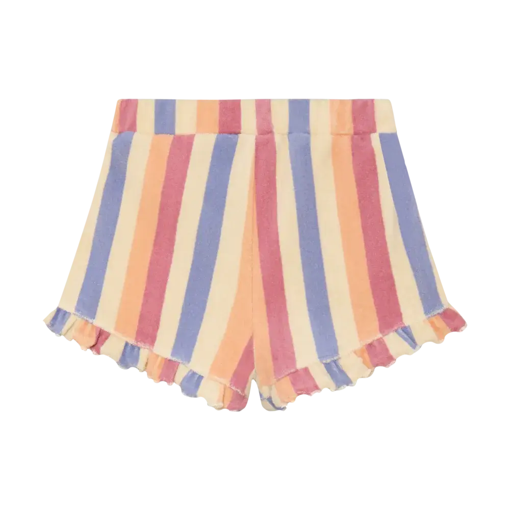 Daily7 Shorts Terry Striped Heather Rose
