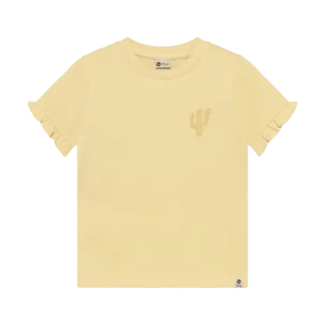 Daily7 Shirt Ruffle Backprint Reed Yellow Daily7 Shirt Ruffle Backprint Reed Yellow