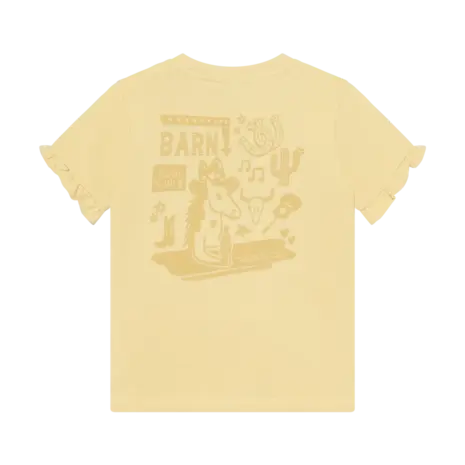 Daily7 Shirt Ruffle Backprint Reed Yellow Daily7 Shirt Ruffle Backprint Reed Yellow