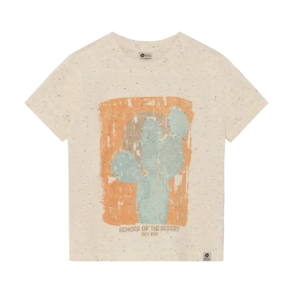 Daily7 Shirt Nappy Print Sandshell