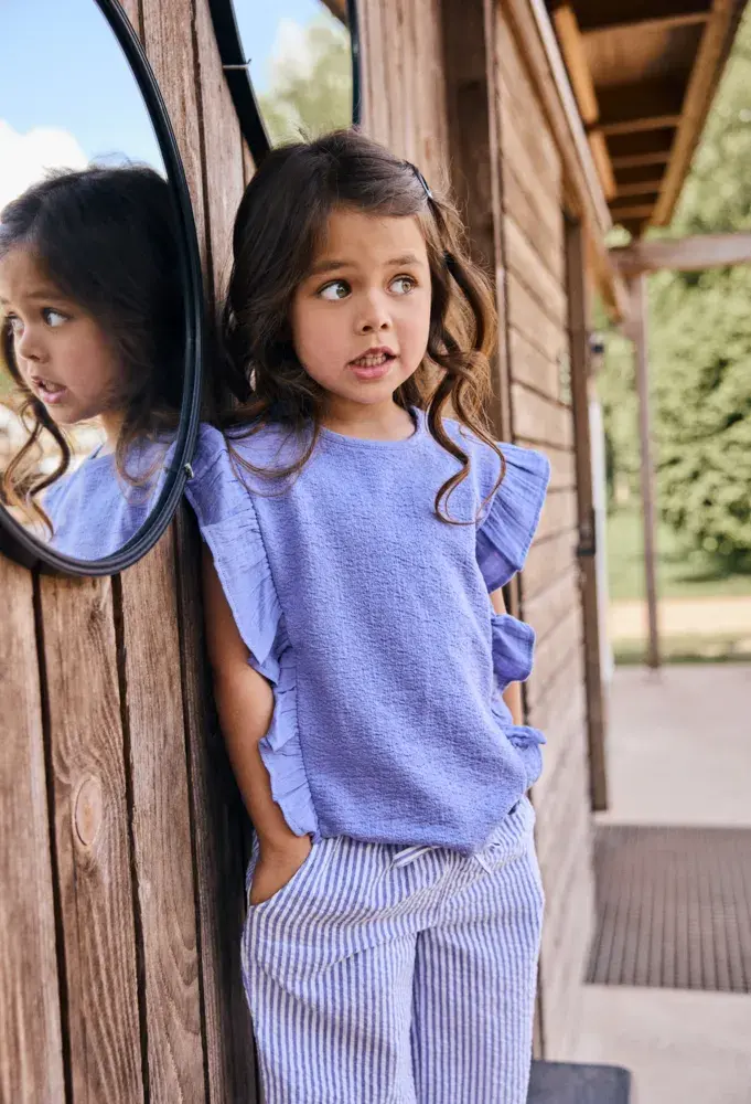 Daily7 Shirt Ruffle Lolite