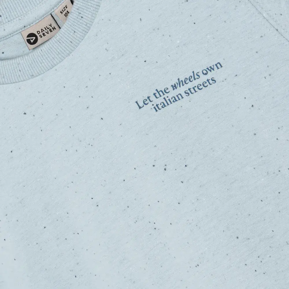 Daily7 Shirt Nappy Backprint Celestial Blue