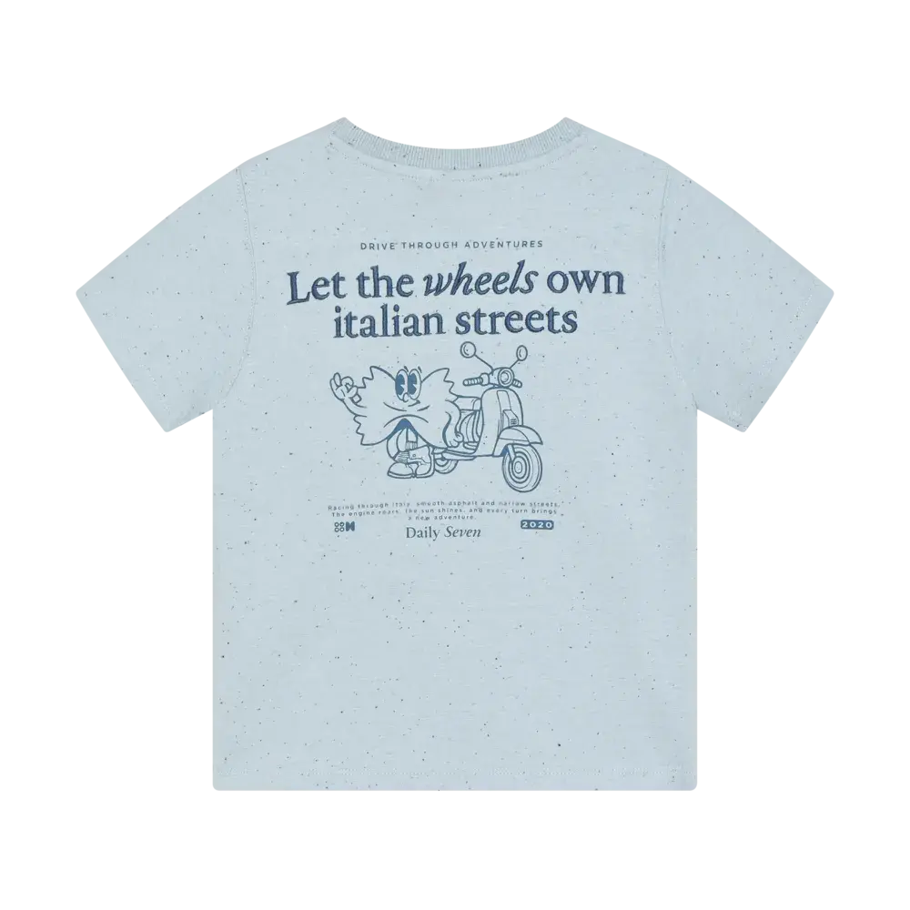 Daily7 Shirt Nappy Backprint Celestial Blue