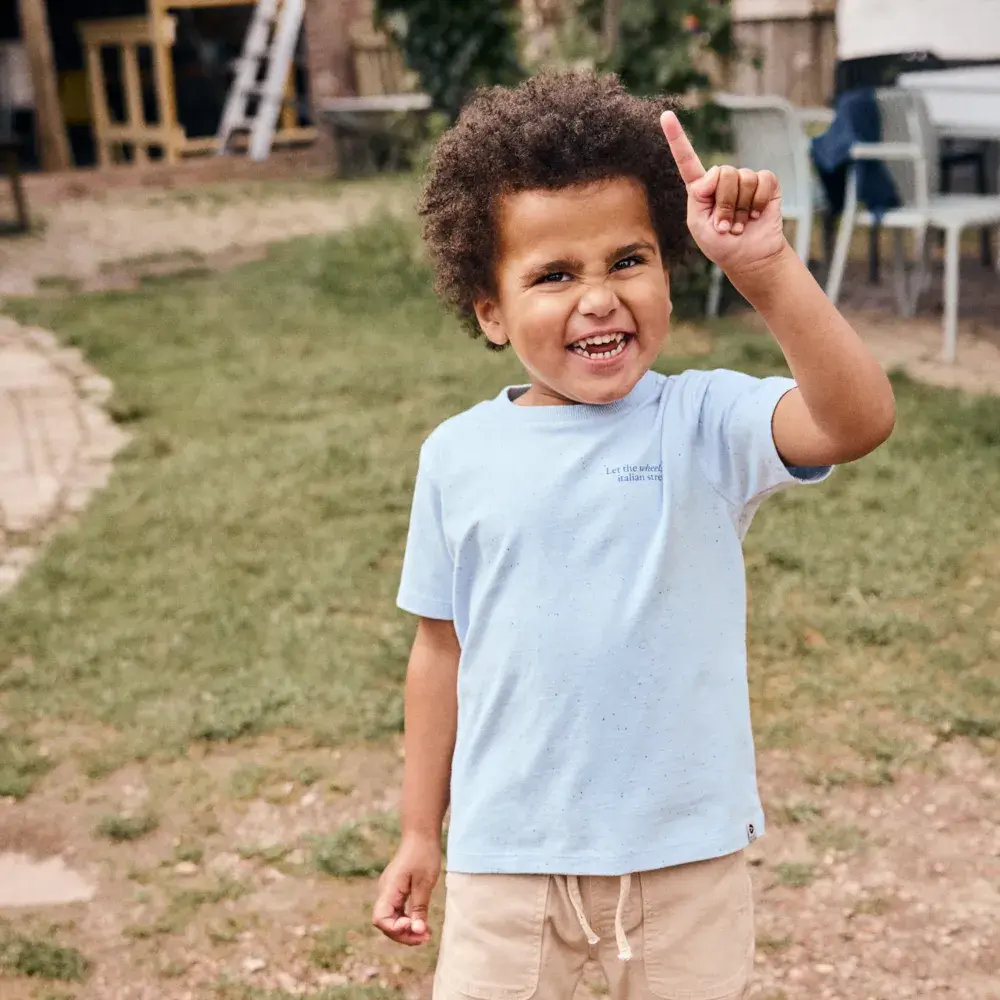 Daily7 Shirt Nappy Backprint Celestial Blue