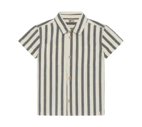 Daily7 Shirt Stripe Cotton Thunderstorm