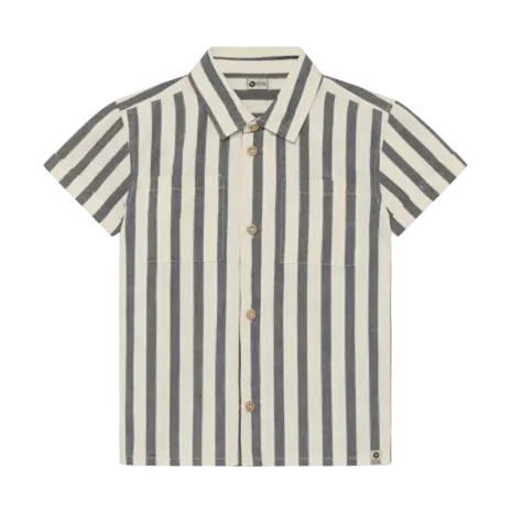 Daily7 Shirt Stripe Cotton Thunderstorm