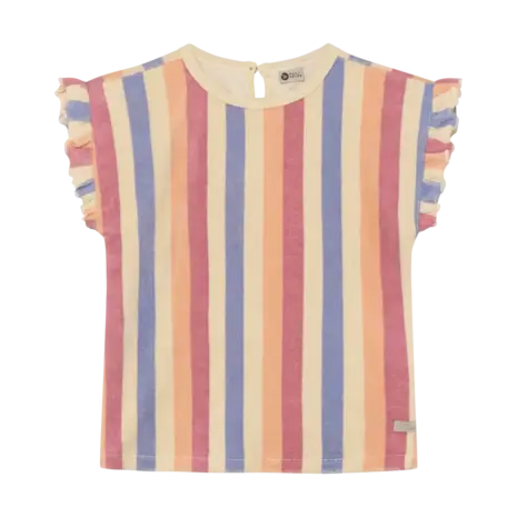 Daily7 Shirt Terry Striped Heather Rose
