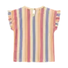 Daily7 Shirt Terry Striped Heather Rose