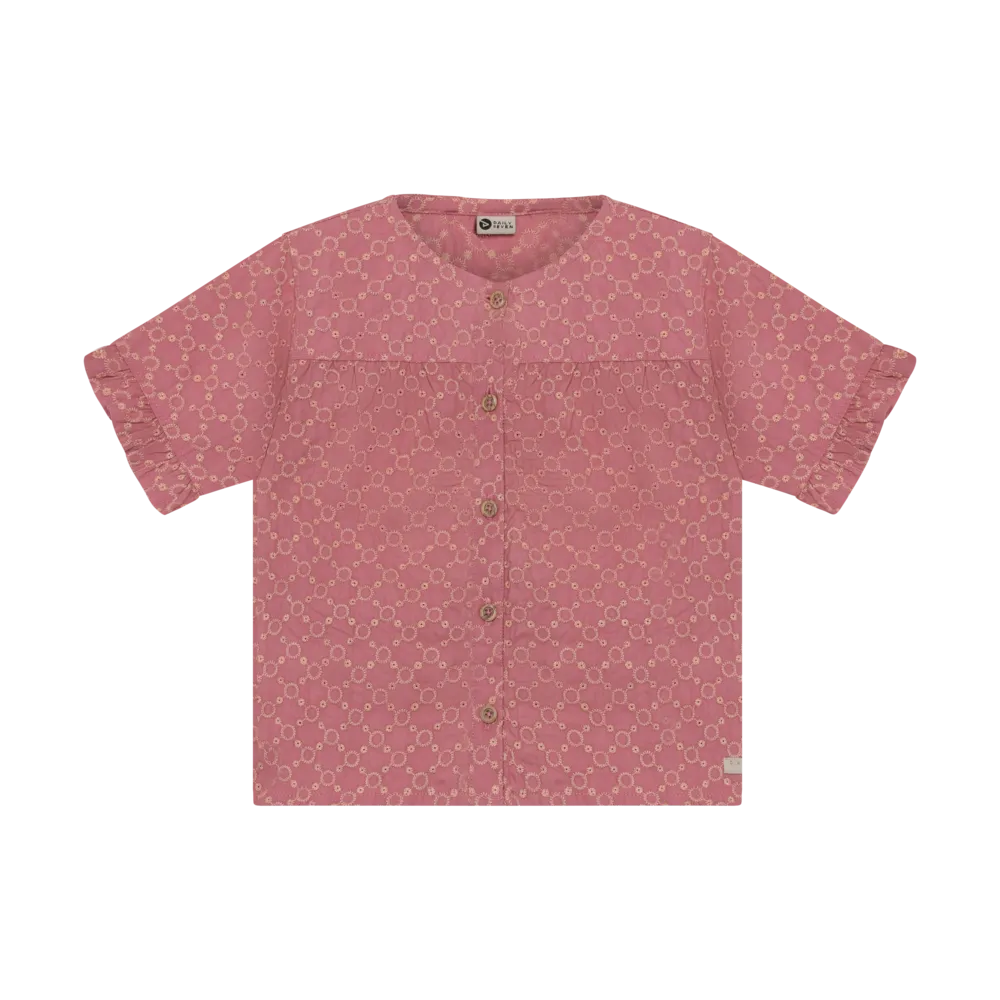 Shirt Ruffle Broderie Heather Rose afbeelding