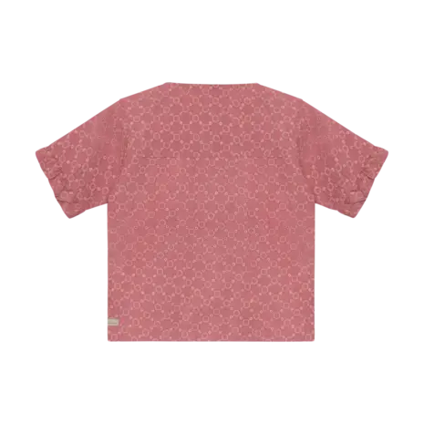 Daily7 Shirt Ruffle Broderie Heather Rose