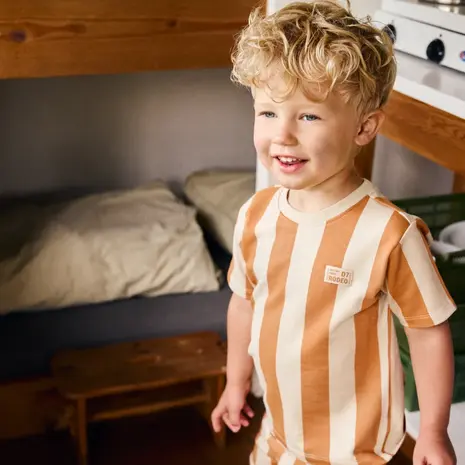 Daily7 Shirt Big Stripe Sandstone