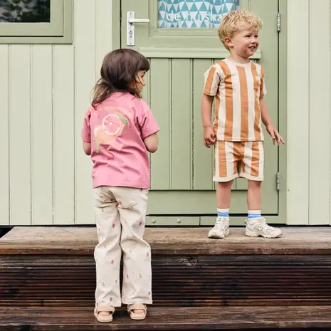 Daily7 Shirt Big Stripe Sandstone