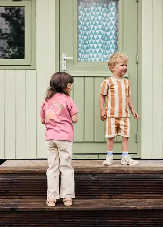 Daily7 Shorts Big Stripe Sandstone