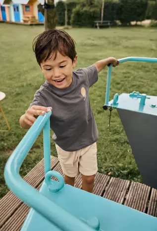 Daily7 Shirt Structure Print Thunderstorm