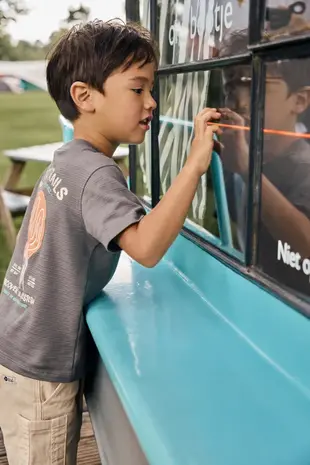 Daily7 Shirt Structure Print Thunderstorm