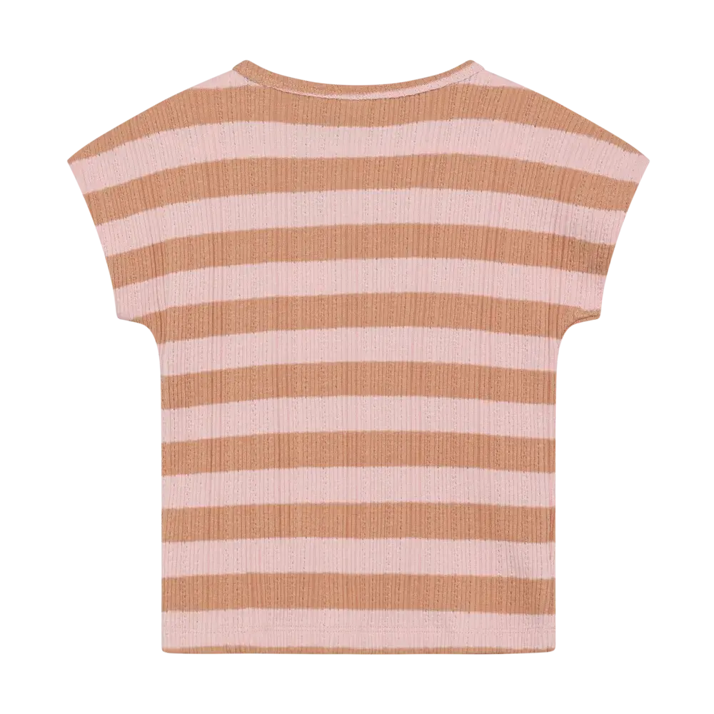 Daily7 Shirt Fancy Stripe Silver Pink
