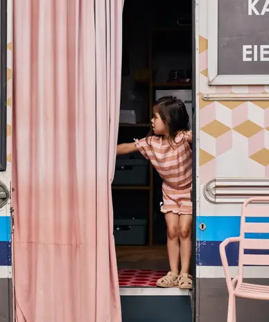 Daily7 Shirt Fancy Stripe Silver Pink