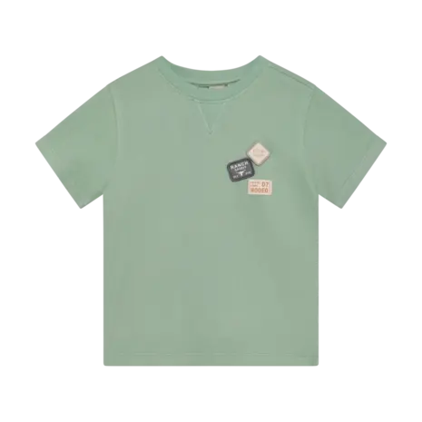 Daily7 Shirt Basic Badge Green Milieu