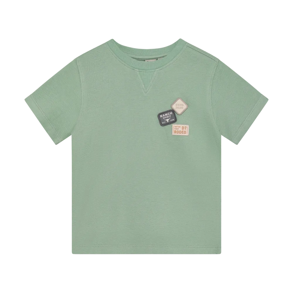 Shirt Basic Badge Green Milieu afbeelding