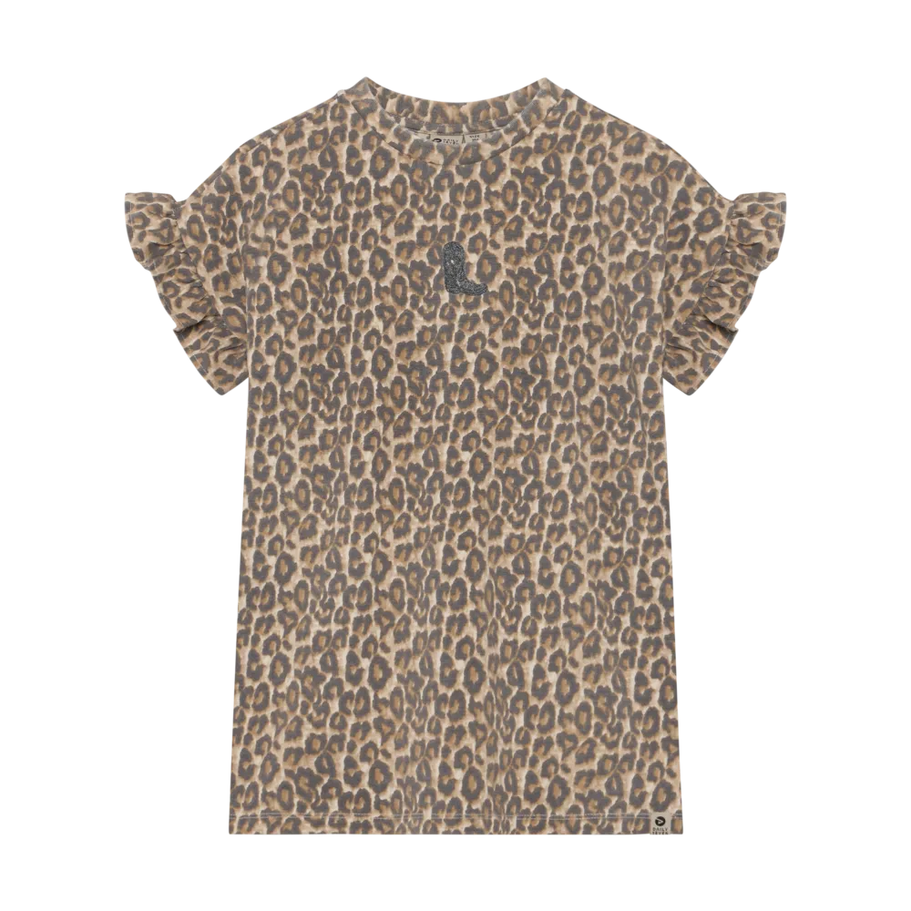 Shirt Dress Allover Print Sandshell afbeelding