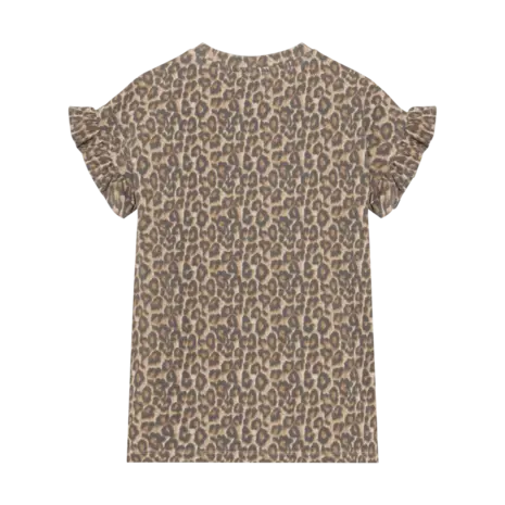 Daily7 Shirt Dress Allover Print Sandshell