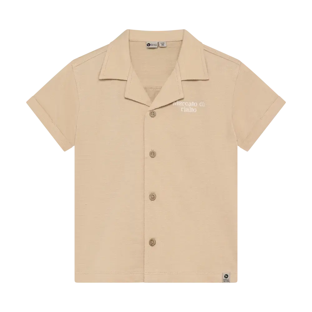 Daily7 Shirt Fancy Polo Latte Sand