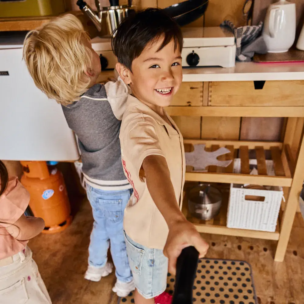 Daily7 Shirt Fancy Polo Latte Sand