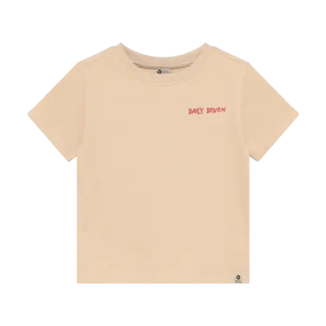 Daily7 Shirt Backprint Latte Sand